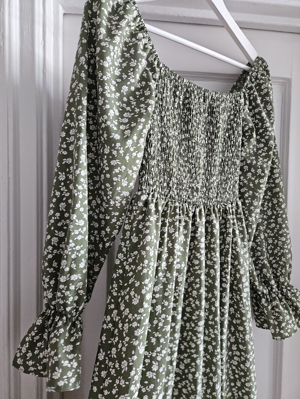 Green Floral Midi Dress - Picture 7 of 8